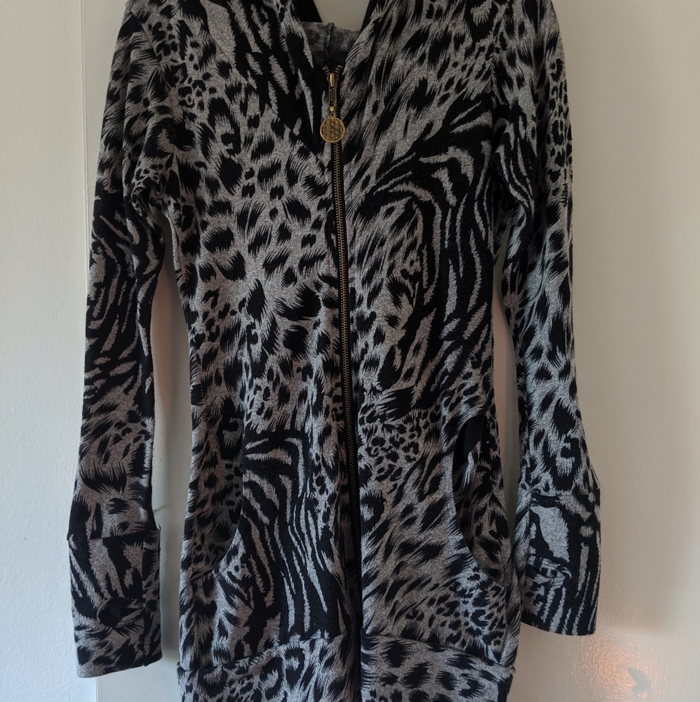 Noralina Freedom jungle print festival hoodie